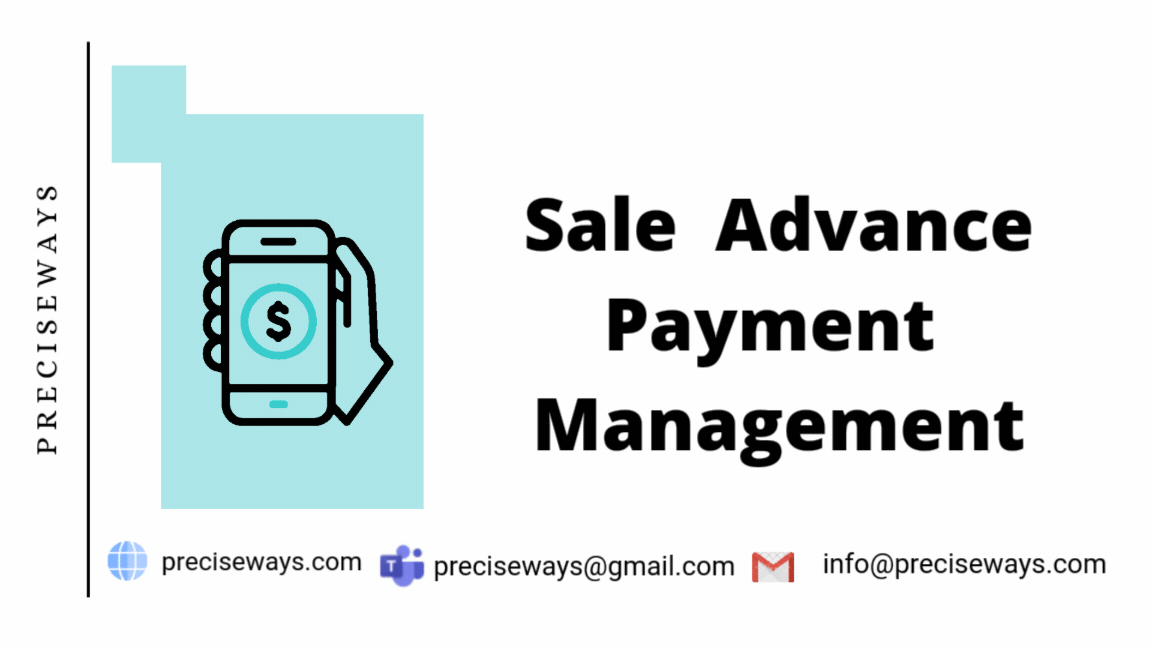 Sale Advance Payment and Adjustment