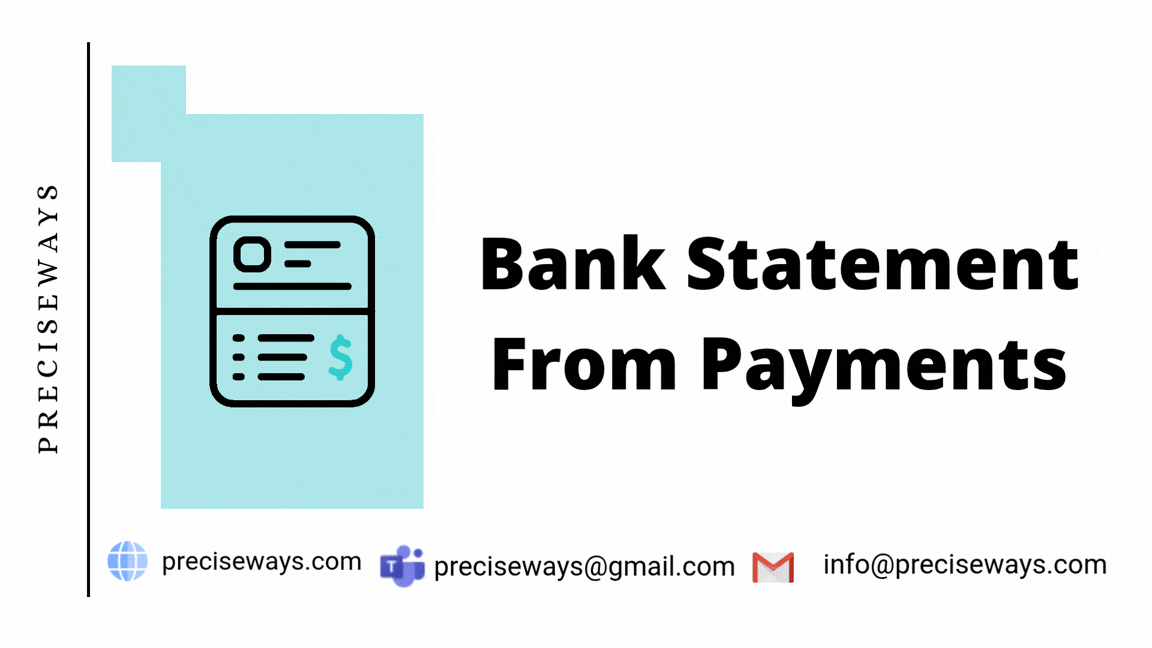 Auto Bank Statement From Payments