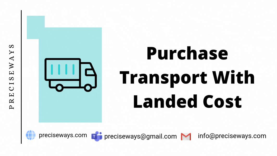 Purchase Shipment with Landed Cost