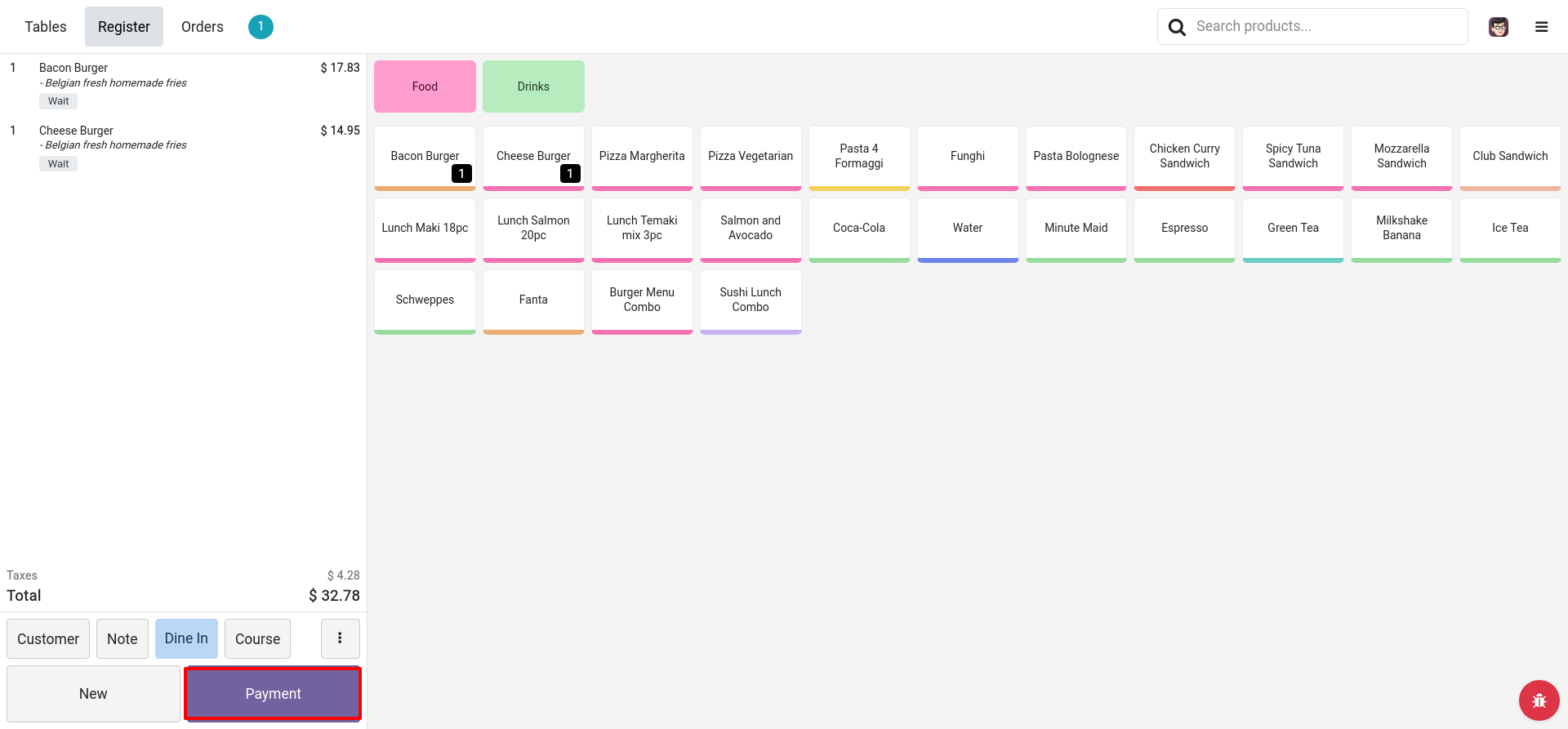 POS Kitchen Screen Configuration