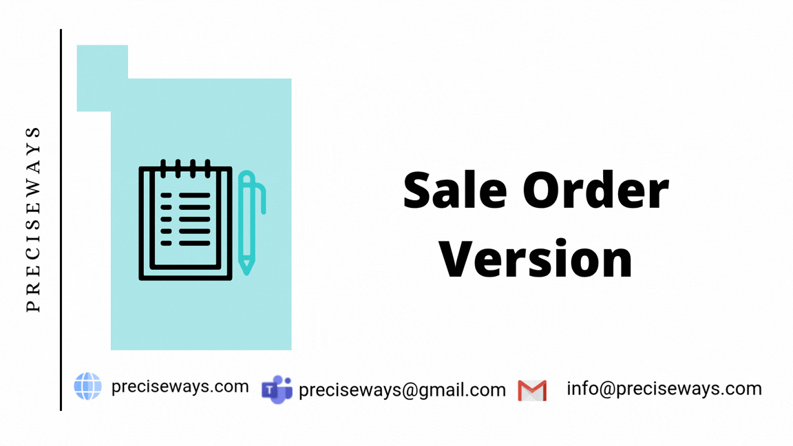 Sale Order Version