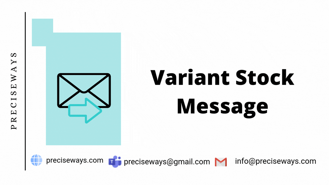 Variant Stock Message