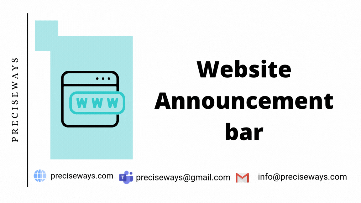 Website Announcement Bar